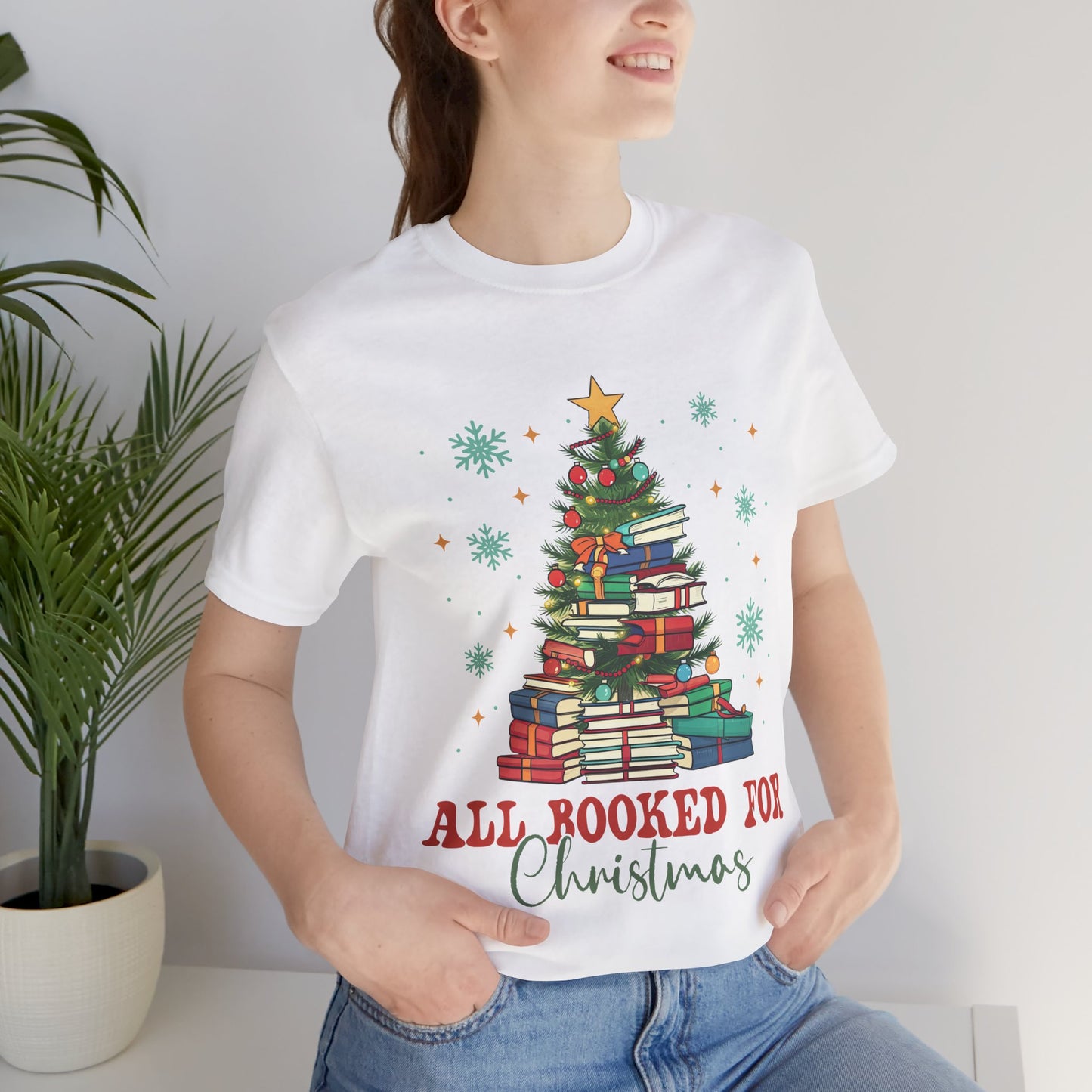 All Booked for Christmas - Bella + Canvas Unisex Jersey Short Sleeve Tee