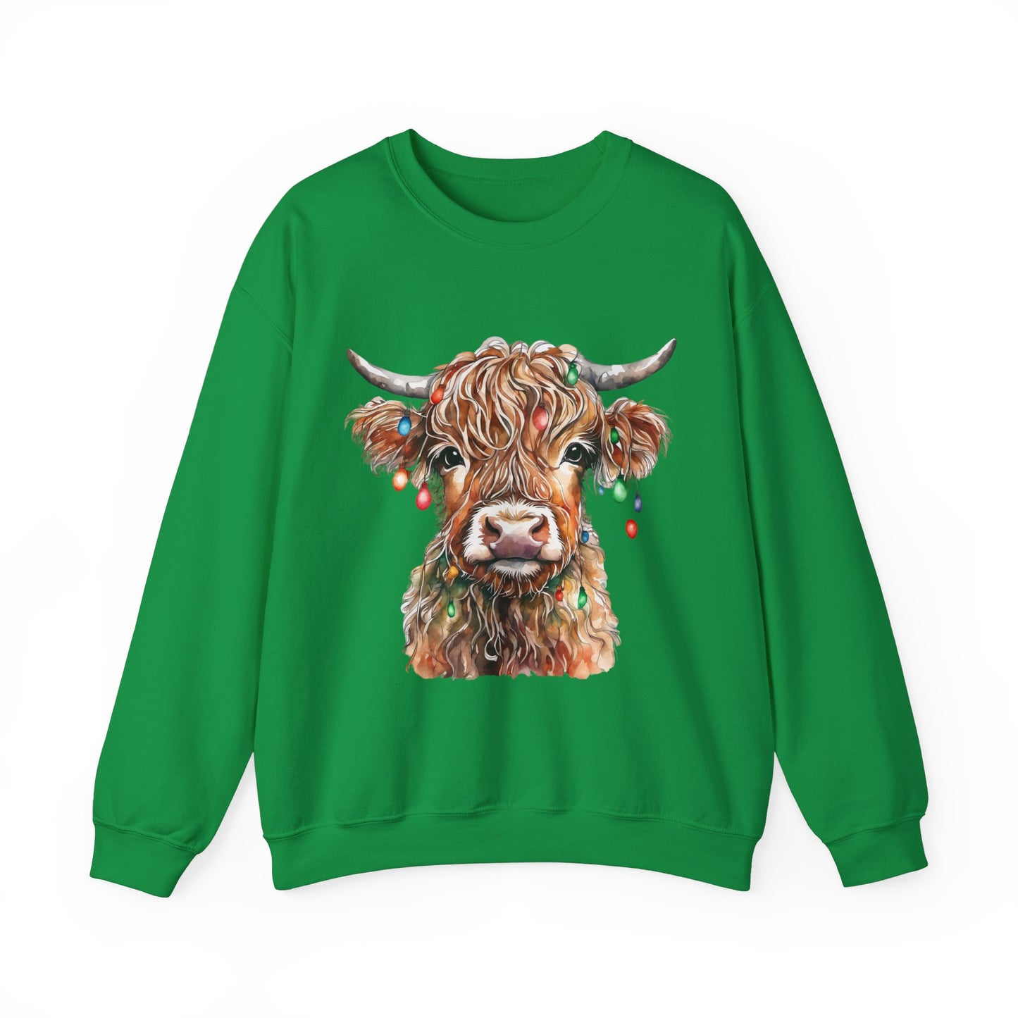 Tangled Up Highland Cow - Gildan Unisex Heavy Blend™ Crewneck Sweatshirt