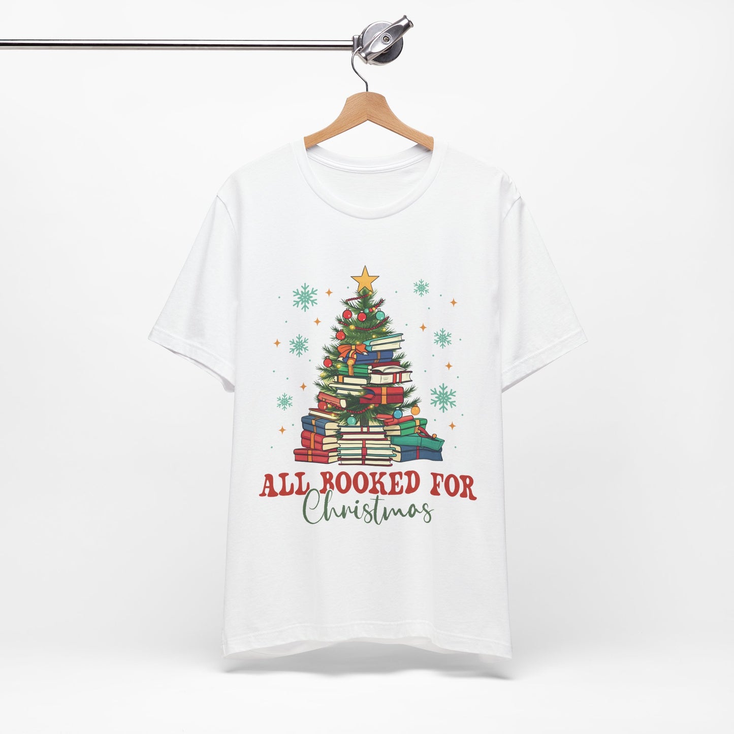 All Booked for Christmas - Bella + Canvas Unisex Jersey Short Sleeve Tee