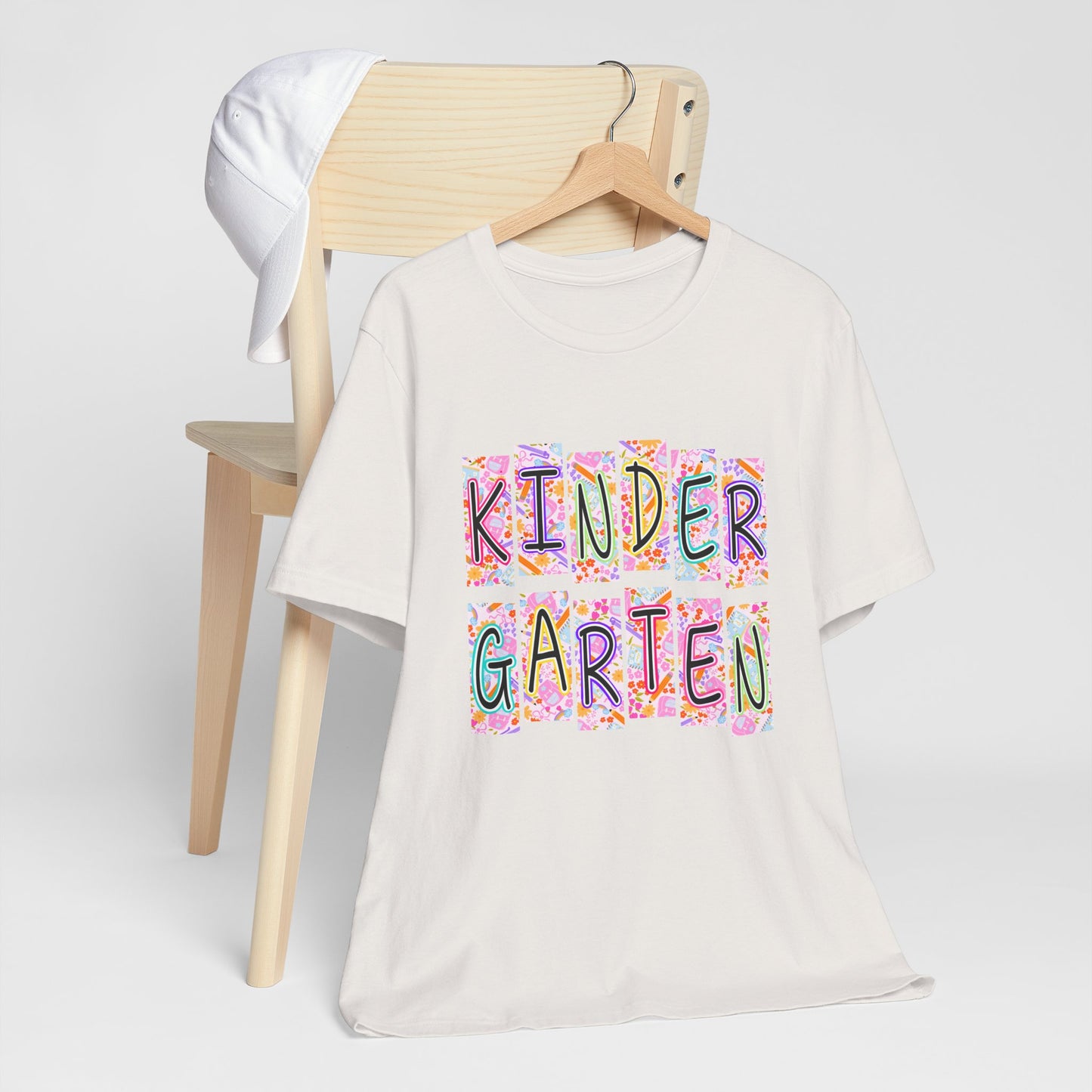 Kindergarten - Bella + Canvas Unisex Jersey Short Sleeve Tee, Cute Teacher Gift, Kids Birthday Shirt, Back to School Apparel, Educational Fun Wear