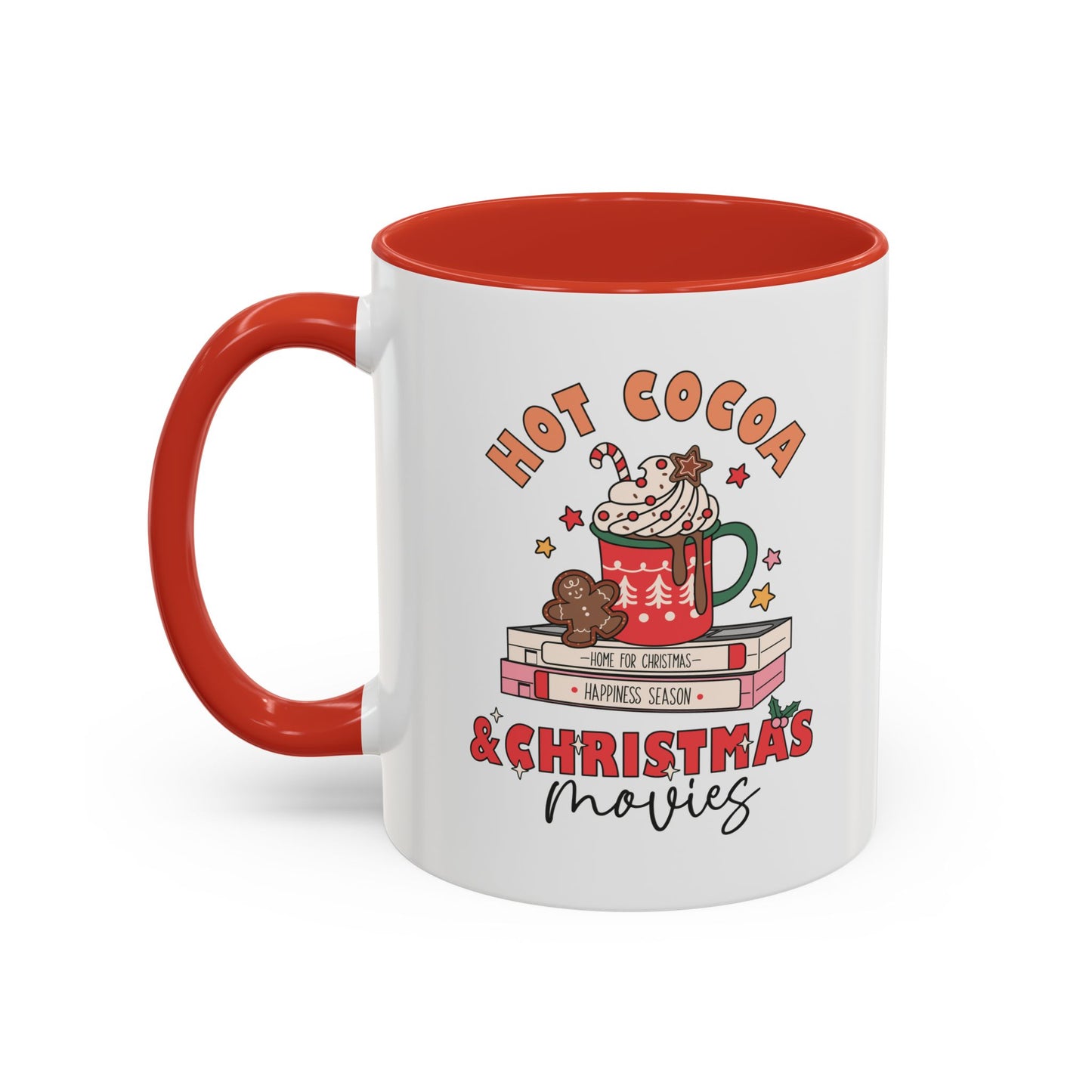 Hot Cocoa & Christmas Movies - Accent Coffee Mug, 11oz