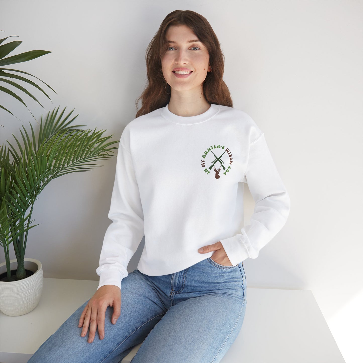 In My Hunter's Widow Era | Unisex Heavy Blend™ Crewneck Sweatshirt