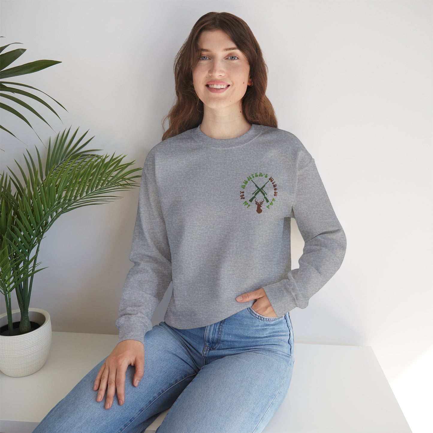 In My Hunter's Widow Era | Unisex Heavy Blend™ Crewneck Sweatshirt