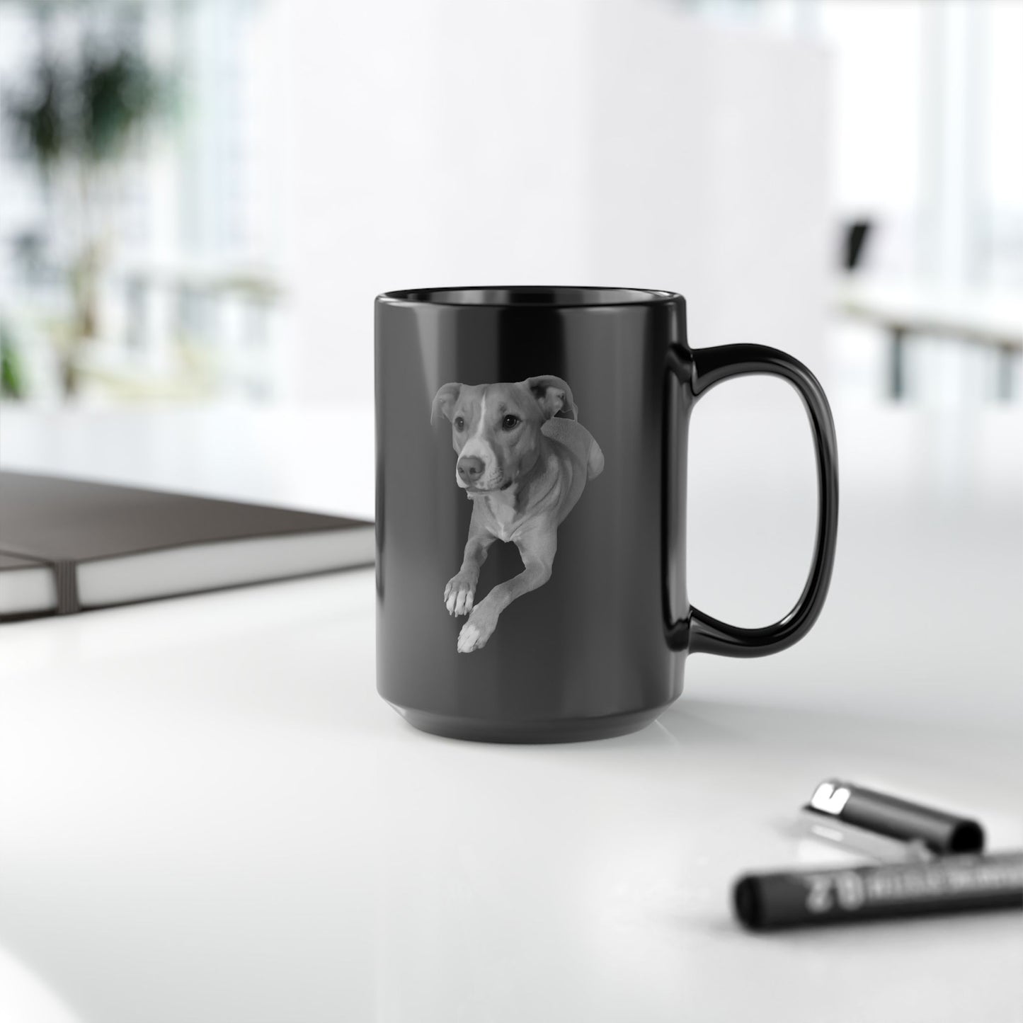 Becky's Dog - Custom 15 oz Black Mug