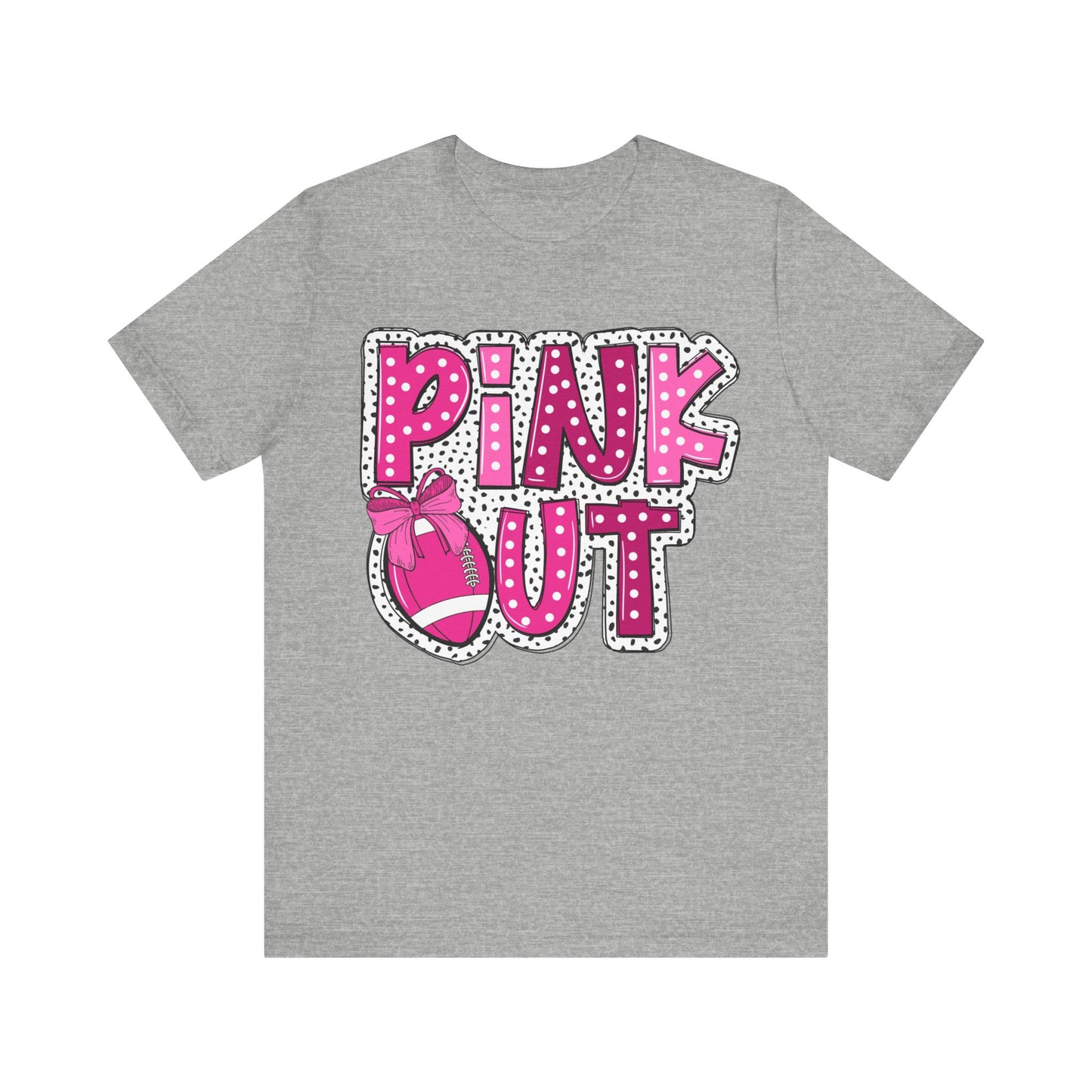 Football Pink Out - Bella + Canvas Unisex Jersey Short Sleeve Tee