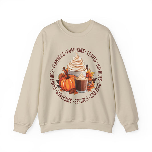 Fall Pumpkin Latte - Gildan Unisex Heavy Blend™ Crewneck Sweatshirt