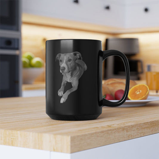 Becky's Dog - Custom 15 oz Black Mug